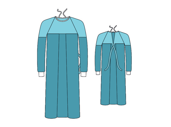 Хирургический халат с повышенной защитой (урологический)